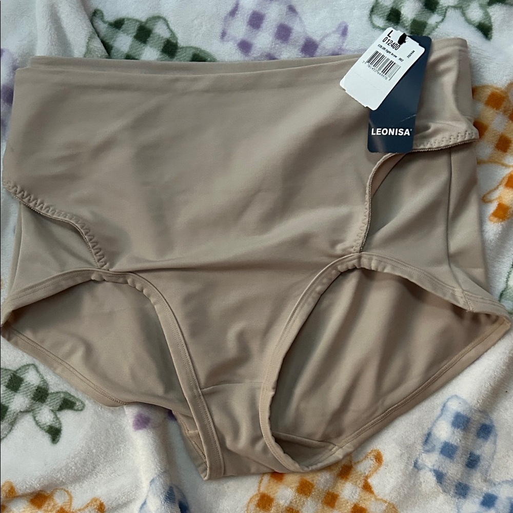 Leonisa Women's High-Waisted Shapewear Briefs - Beige